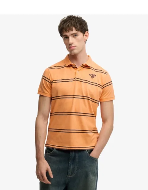 Vintage Stripe Jersey Polo Shirt