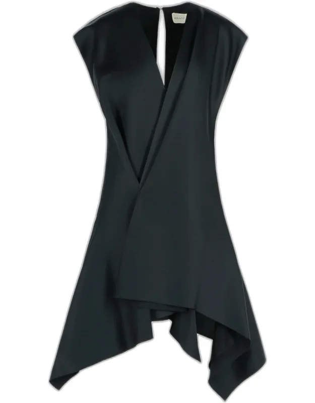 Merith Dress In Acetate And Black Viscose