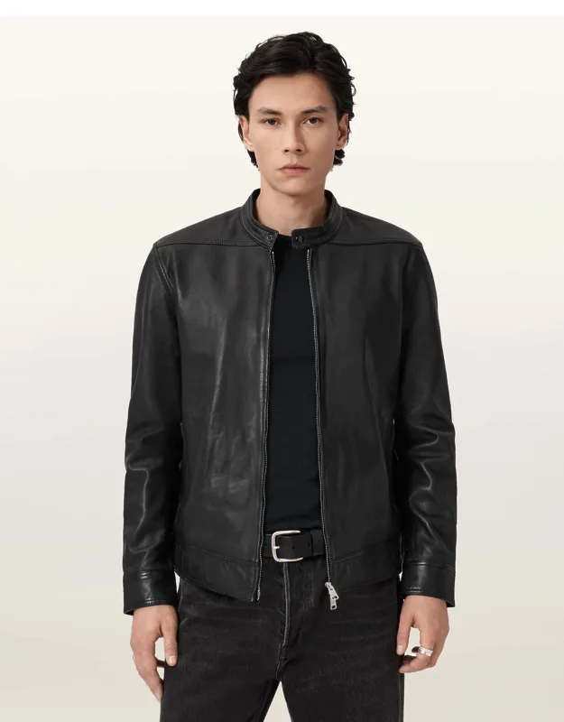 Holt Slim Fit Leather Jacket