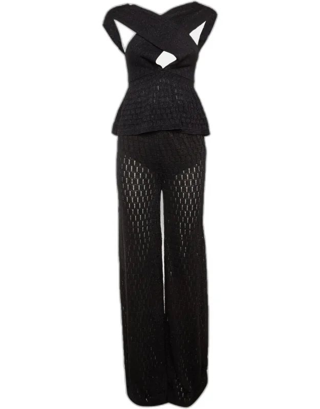 Lurex Knit Top & Pants Set