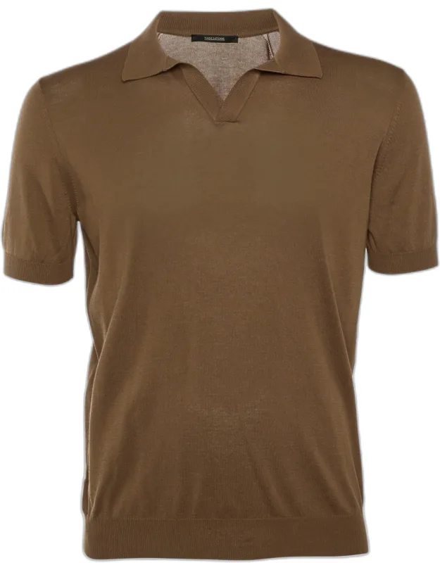 Cotton Knit Polo T-shirt