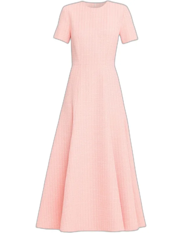 Woven A-line Midi Dress