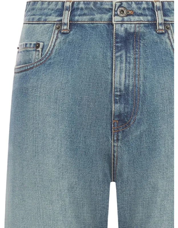 Embroidered-logo Regular Jeans