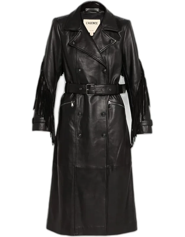 Fringe Trench Coat