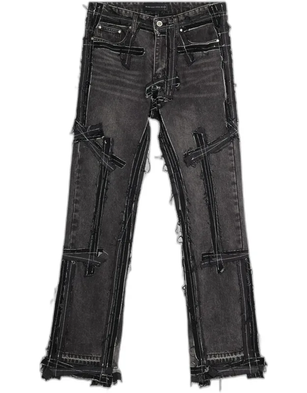 Exposure Patchwork Slim-fit Jeans