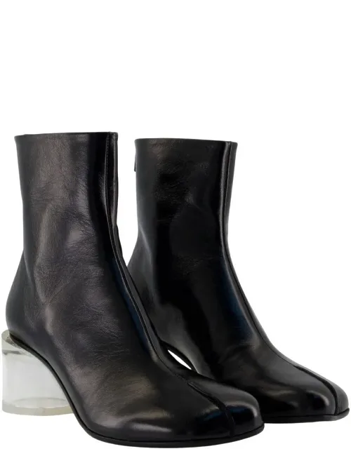 Ankle Boots - Smooth Calfskin, Square Toe