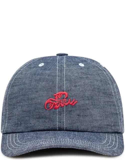 Denim Baseball Hat With Embroidery