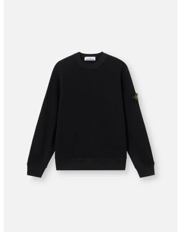 Crewneck Sweater With Compass Patch