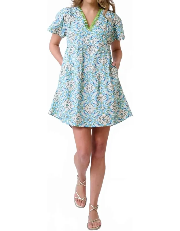 Harper Deep V Mini Dress