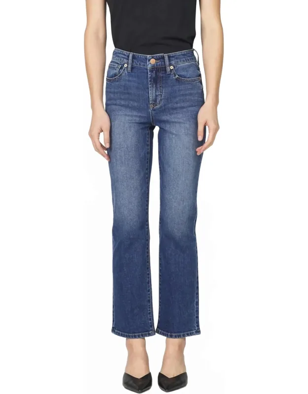 Anika Straight Leg Jeans With High Rise Fit And Exceptional Stretch