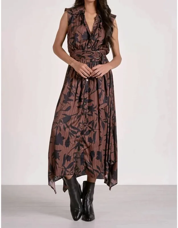 Foliage Midi Dress