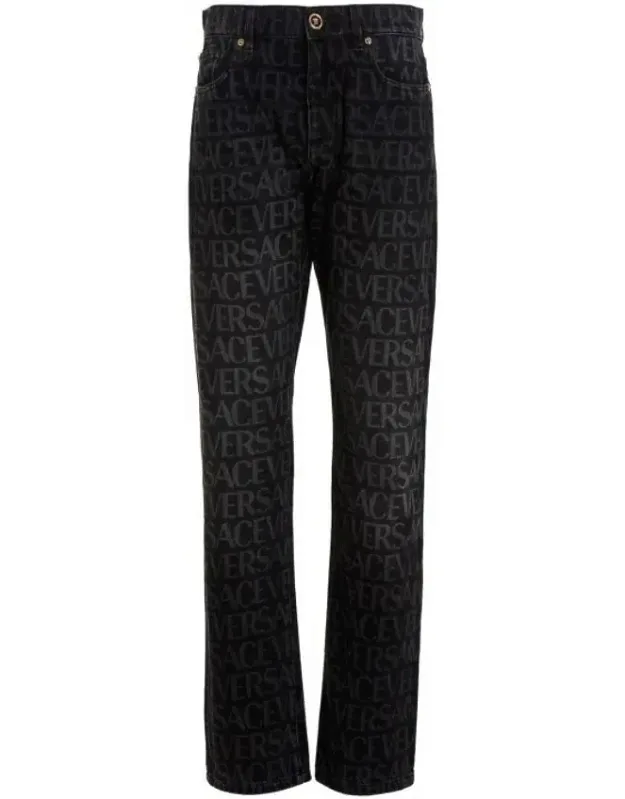 All-over Logo Denim Jeans