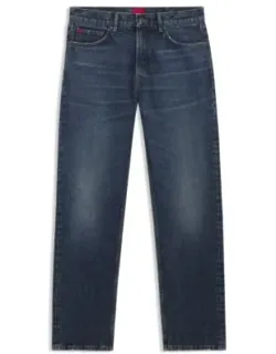 Regular-fit Jeans In Vintage-wash Denim