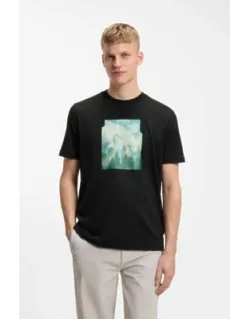 Printed Artwork T-shirt In Cotton Jersey