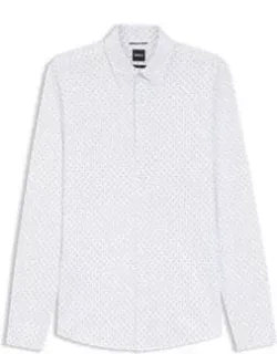 Printed Slim-fit Shirt In A Cotton Blend