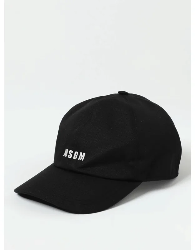 Cotton Hat With Embroidered Logo
