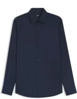 Slim-fit Shirt In Performance-stretch Twill