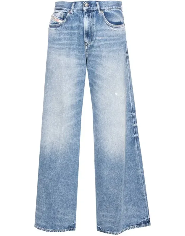 Diesel Denim 1978 D-akemi Flare Fit Wide Leg