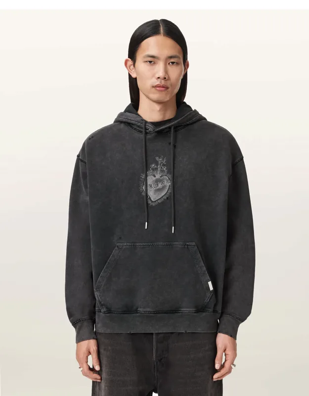 Sabbath Graphic Cropped Hoodie