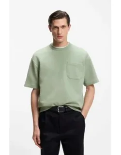 Peached T-shirt In A Cotton Blend