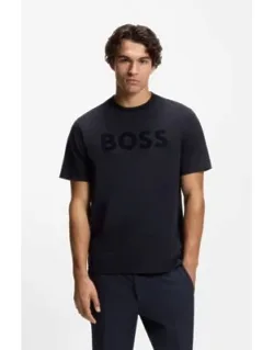 Tonal-logo T-shirt In Stretch Cotton