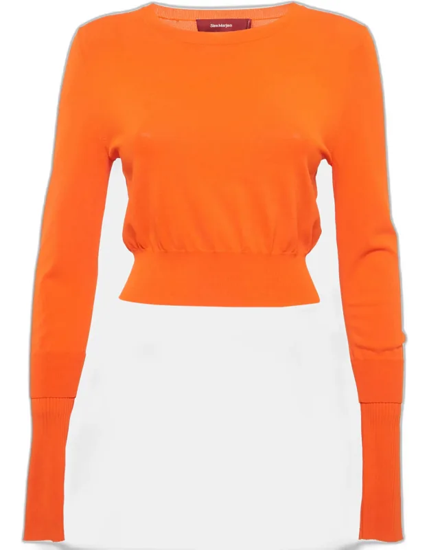 Knit Crop Crew Sweater