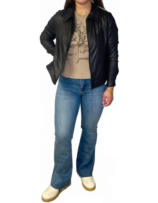 High Rise Mini Flare Jeans