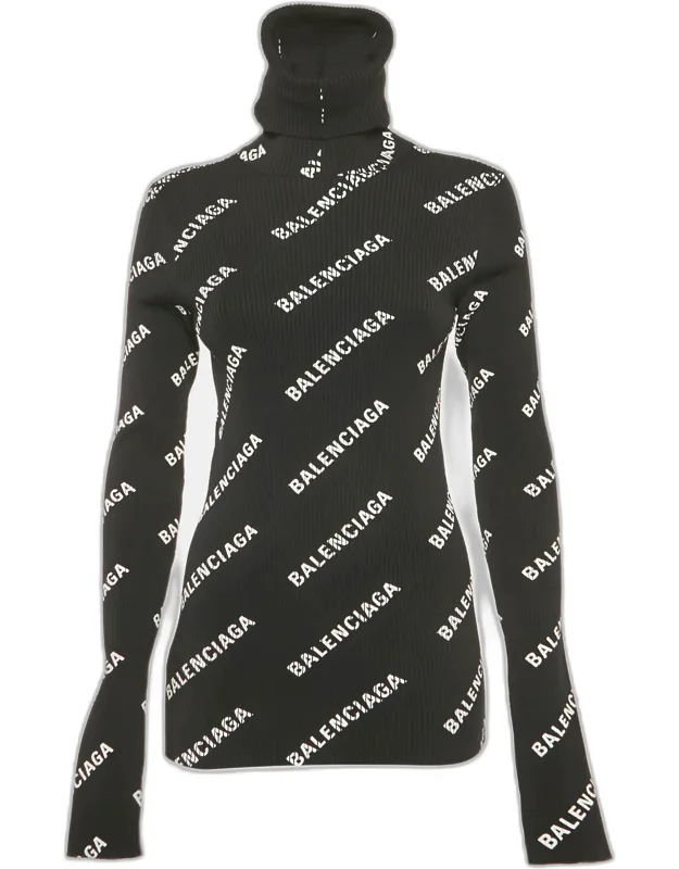 Rib Knit Turtleneck Sweater
