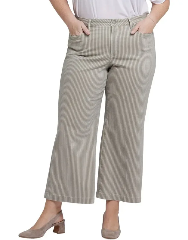 Teresa Hidden Lodge Stripe Wide Leg Jeans