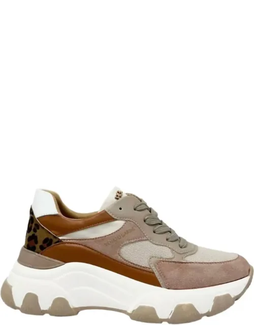 Platform Print Sneakers