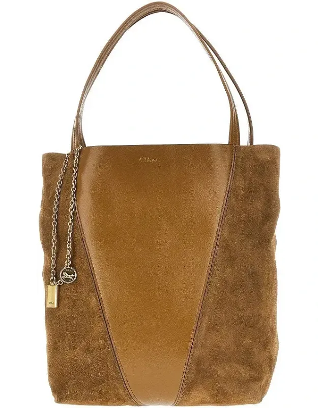 Medium 'chloé Spin' Leather Tote Bag