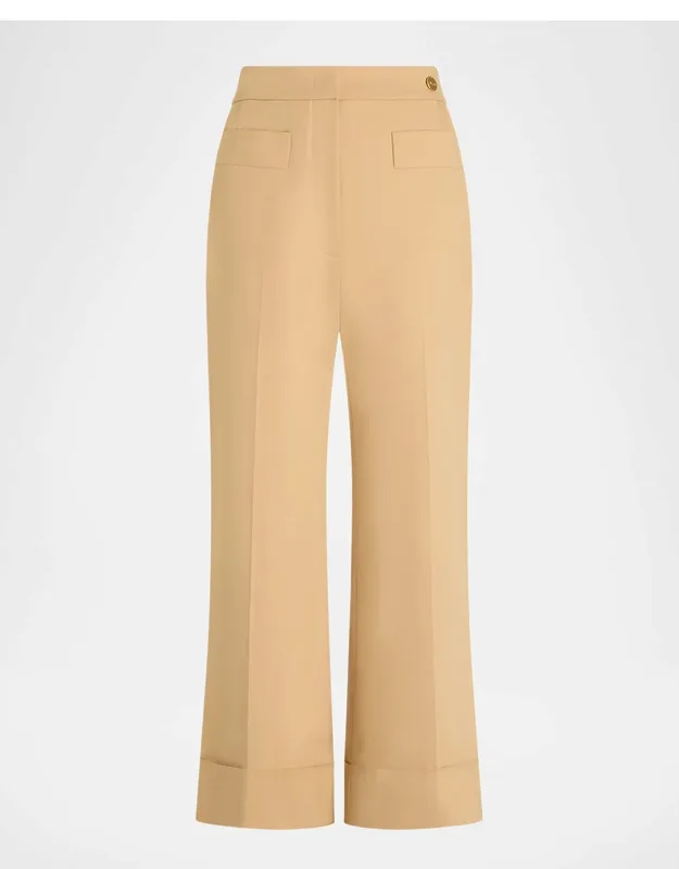 Brody Stretch Cotton Wide-leg Pants