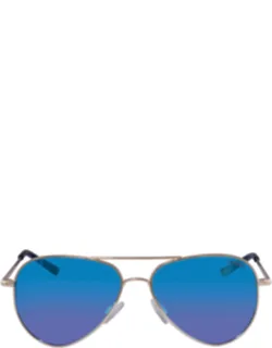 Polaroid Polarized Blue Pilot Sunglasses Pld 6012/n 0j5g/jy 56 Mm Lens Width, 100% Uv Protection