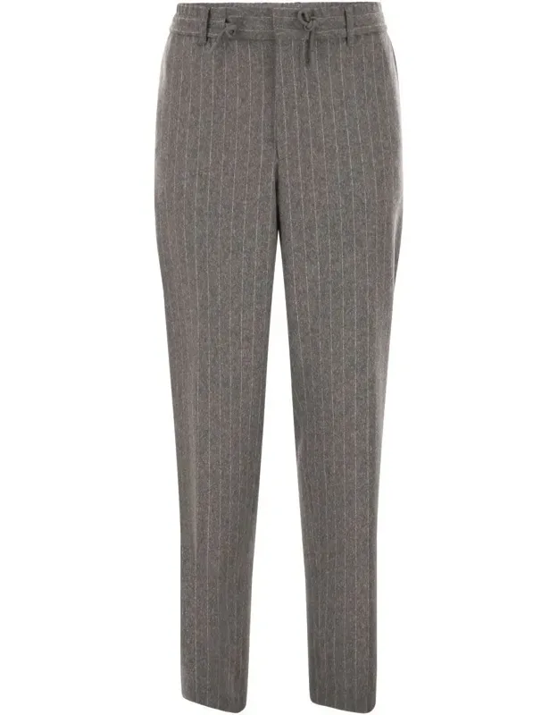 Brushed Stretch Flannel Trousers
