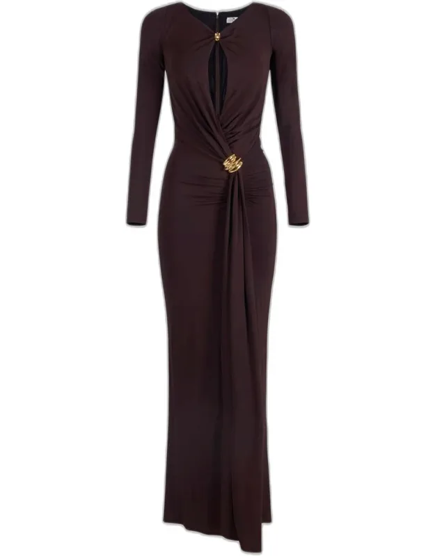 Elisabetta Franchi Dress, Dark Chocolate