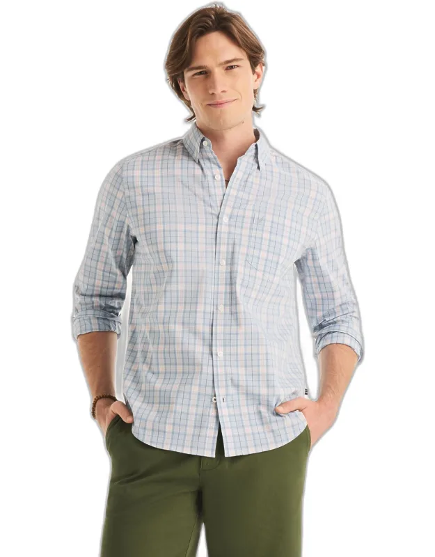 Classic Fit Wrinkle-resistant Plaid Shirt