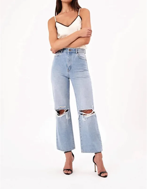 Heidi Ankle Length Distressed Jeans