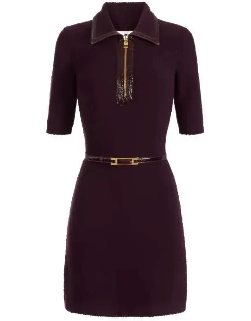 Knitted Dress With Belt