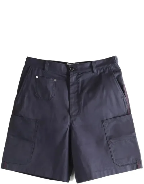 Denim Shorts With Patch Pockets