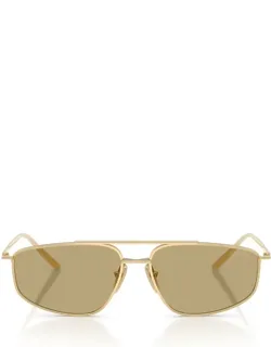 Prada Eyewear Sunglasses Aviator Gold Metal Italy