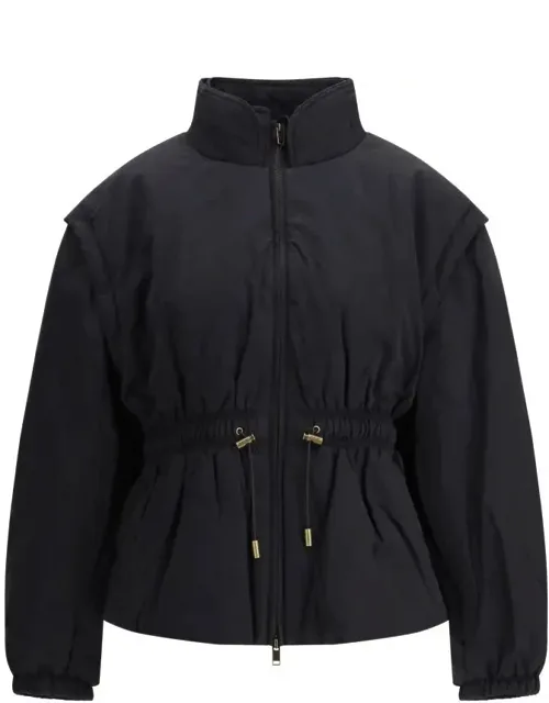 _isabel Marant étoile Bomber Jacket With High Collar And Drawstring Waist_