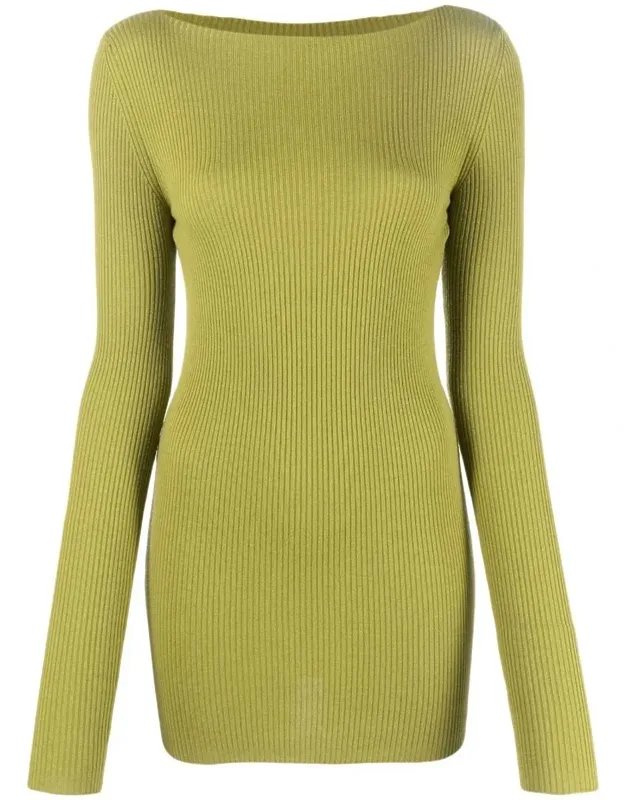 Cut-out Ribbed Jumper
