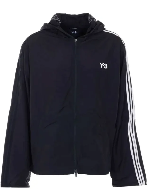 Y-3 Sweater With Hood Detail And Zip Pockets