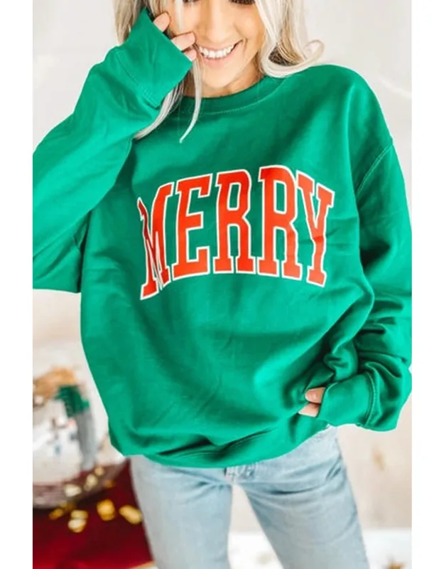 Merry Graphic Pullover Sweatshirt