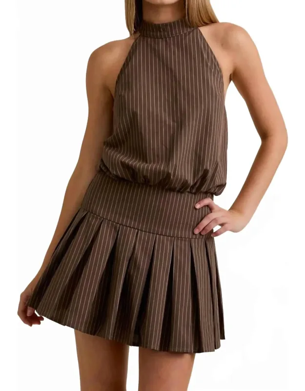 Halter Neck Mini Dress