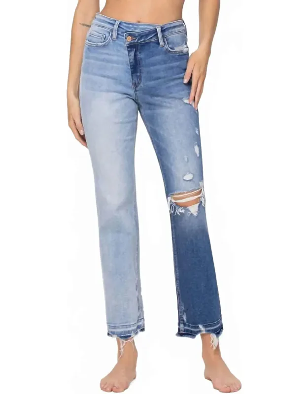 Criss Cross Boyfriend Jeans