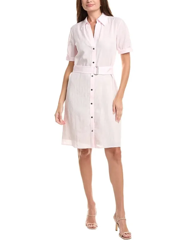 Cuffed Belted Shirtdress