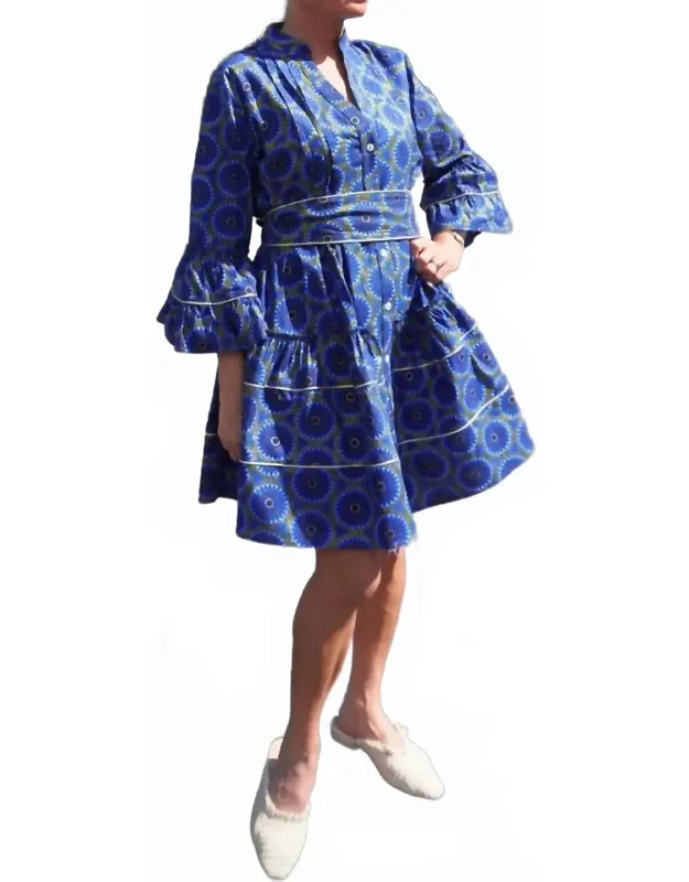 Pompadour Boubou Mini Dress