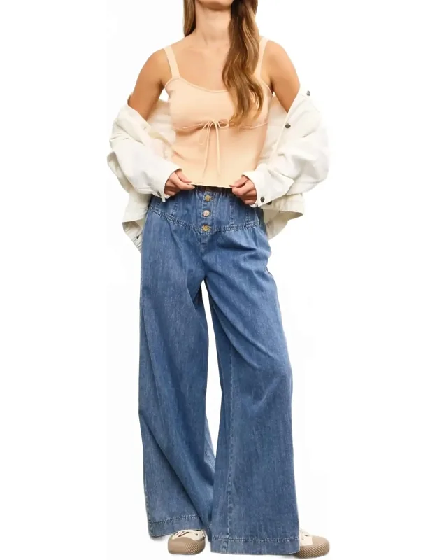 Front Button Pants