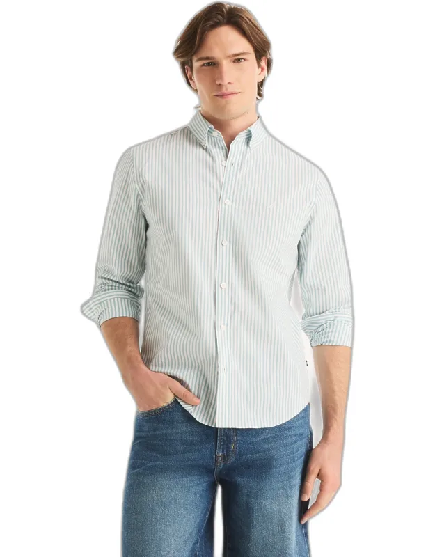 Classic Fit Wrinkle-resistant Striped Shirt